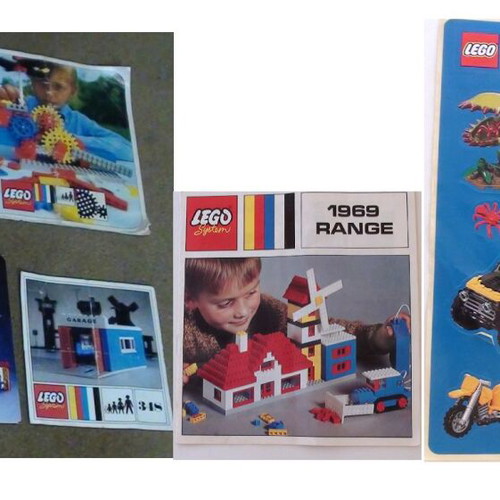 Lego catalogs, package of 6 pieces