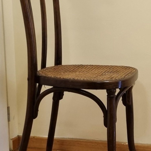 Wooden chair with cane like new