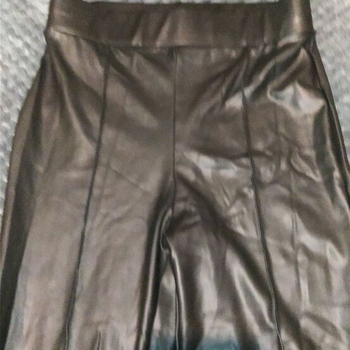 Leather leggings like new, black, size XS