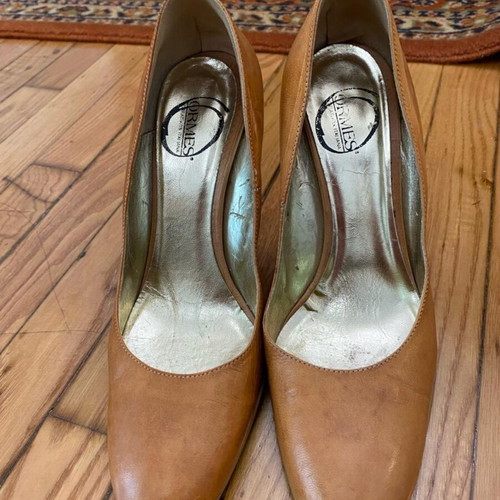 Vintage Ormes leather heels used, size 38, brown
