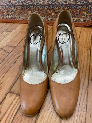 Vintage Ormes leather heels used, size 38, brown