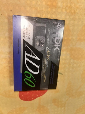 TDK AD 60 cassette tape new, sealed vintage from Japan
