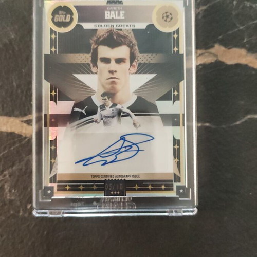 Gareth Bale Topps Gold Autographed Card Serial Numbered 05/10