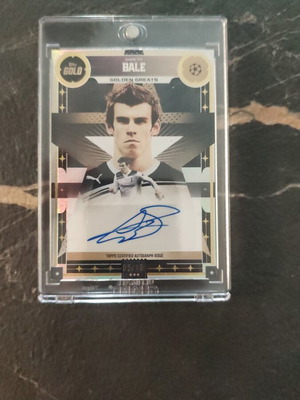 Gareth Bale Topps Gold Autographed Card Serial Numbered 05/10