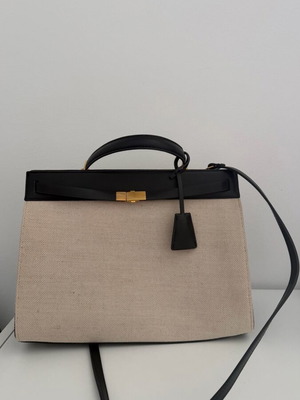 H&M Handbag new, white and beige