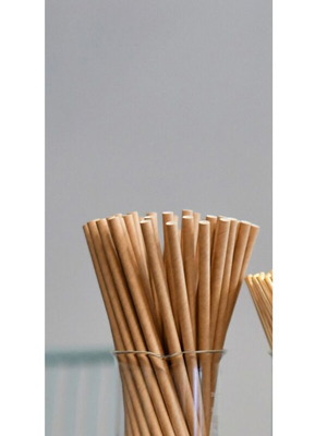 Kraft paper straws 21.6cm, new, pack of 5000 pieces