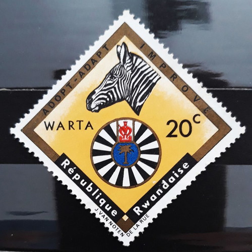 Γραμματόσημο Rwanda 1967 WARTA Zebra καινούργιο, 1 τεμάχιο