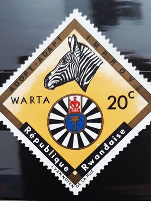Γραμματόσημο Rwanda 1967 WARTA Zebra νέο, 1 τεμάχιο