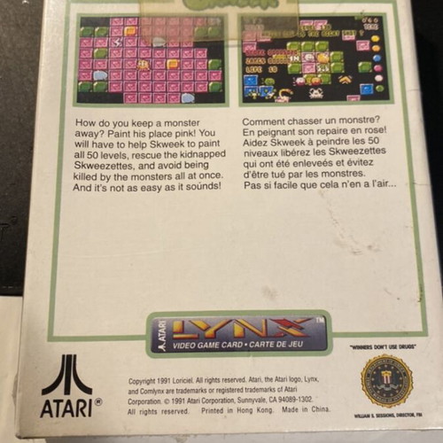 Super Skweek Atari Lynx video game new, factory sealed