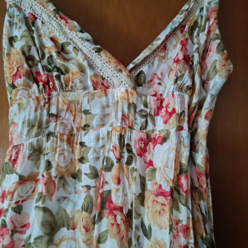 Floral summer dress used, size S