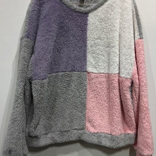 Teddy fleece in pastel shades, like new, size M
