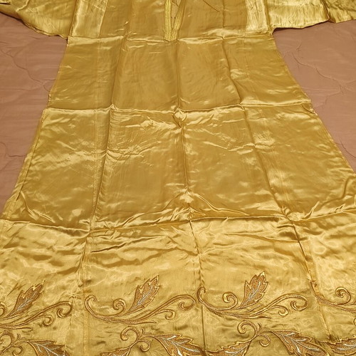 Handmade Gold-Embroidered Luxury Liturgical Vestment Set like new
