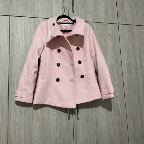 Women's coat H&M used, pink, size S