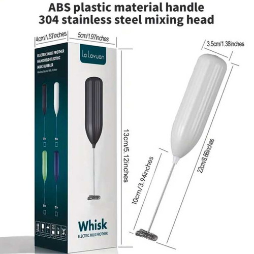 Electric Milk Frother new, portable handheld whisk for coffee