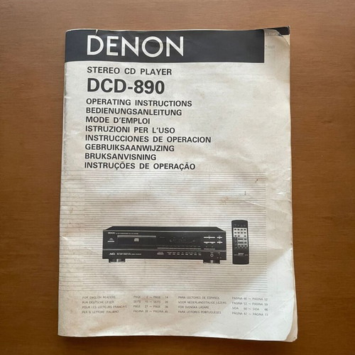 Denon DCD-890 Hi-Fi CD Player used, made in Germany