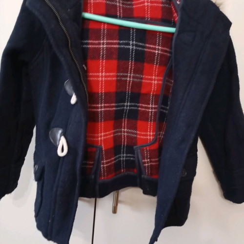 Boys' jacket like new, size 128 cm, blue Oreo color