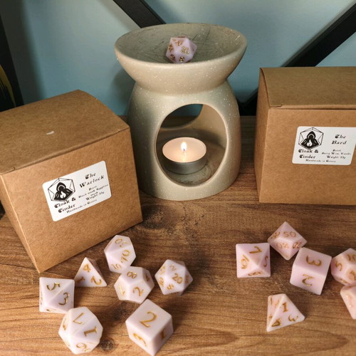 Long Rest Wax Melts handmade gift set with DnD dice