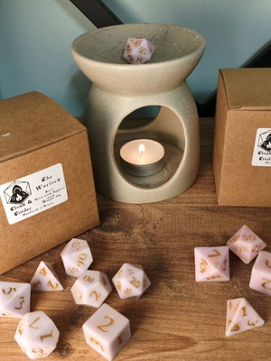 Long Rest Wax Melts handmade gift set with DnD dice