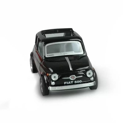 Fiat 500 model 1:24 new with strong pull-back motor