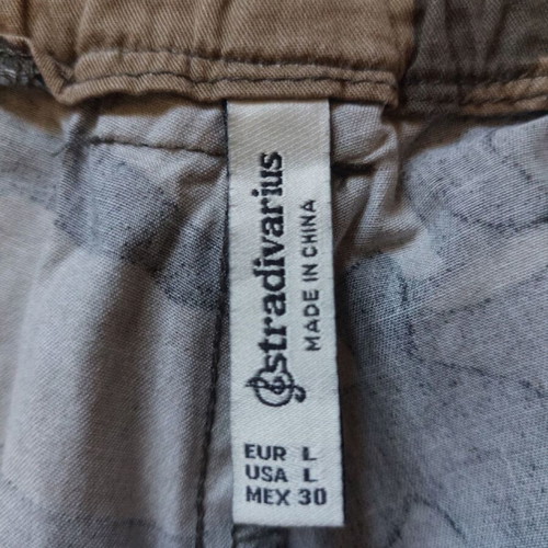 Stradivarius Cargo Jogger Pants L Lightweight Camouflage
