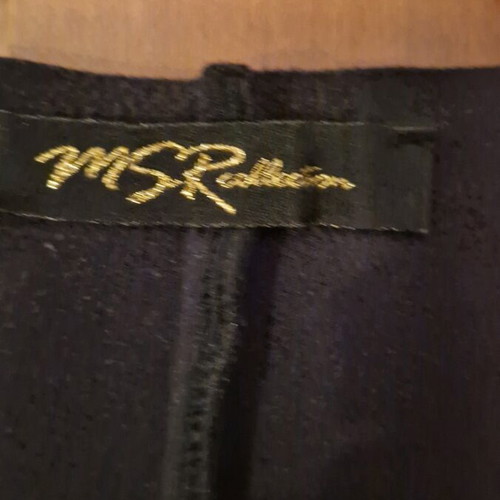 MSR black suede vest with fringes like new