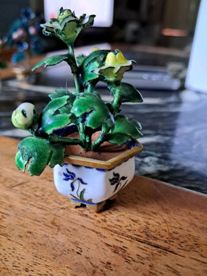 Cloisonné miniature 6 cm like new, collectible