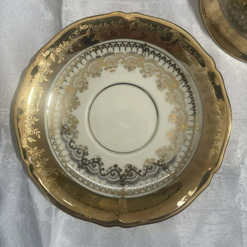 Lorenz Hutschenreuther Selb Bavaria porcelain tea set, new, 15 pieces