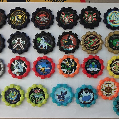 Pokemon Boinx 2007 caps, set of 27