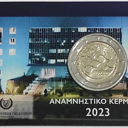 Cyprus 2023 Coin Card Central Bank 60 Years Numbered new