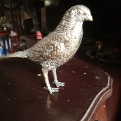 Bronze pheasant sculpture like new