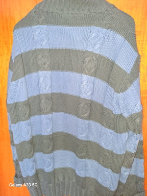 Ζακέτα ανδρική D&G XL πλεκτή μπλε/μαύρο σαν καινούργιο