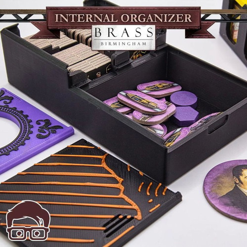 Brass Birmingham Board Game Organizer new, 3D printed insert