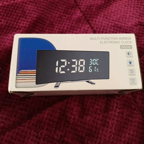 Digital LED Table Clock new with temperature and humidity display