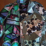 Custo Barcelona lightweight women's coat used, size 38, multicolor