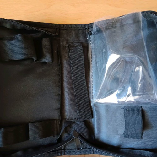 Protective case used with zipper, black