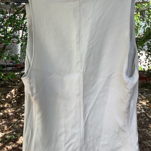Armani Collezioni silk blouse Small pastel gray like new