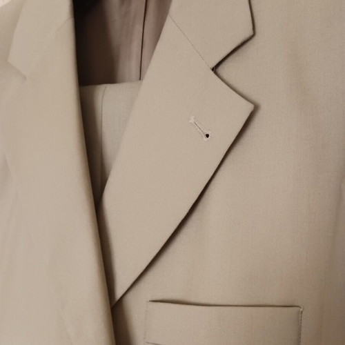 Delius men's suit new, size 52, wool cashmere blend beige