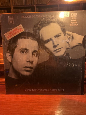 Bookends Simon & Garfunkel vinyl used, without poster