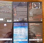  BOX 6 DVD /*PINK FLOYD 2 DVD/*THE DOOR'S 1 DVD/DEEP PURPLE 1 DVD /*VARIOUS ARTISTS - LIVE AT KNEBWORTH ( PART ONE,TWO & THREE ) MUSIC LIVE 1 DVD/*SCORPIONS 1 DVD