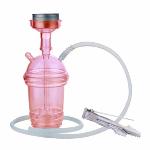 Al Malik Akka acrylic hookah red 23 cm new