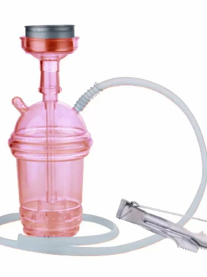 Al Malik Akka acrylic hookah red 23 cm new