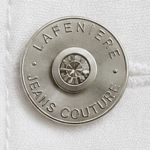 LAFEI-NIER white jacket XL used with shiny details