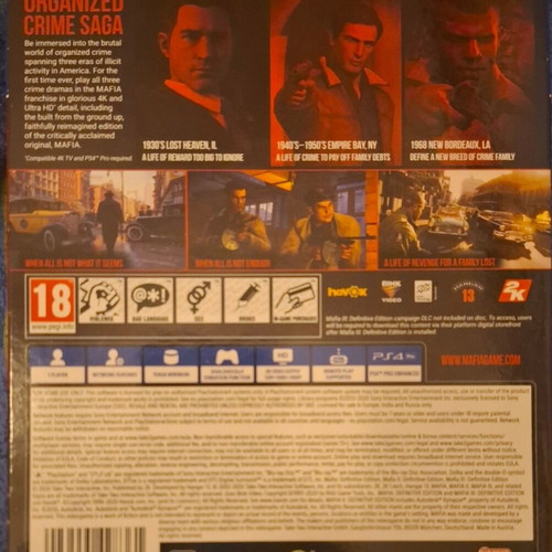 Mafia Trilogy PS4 game