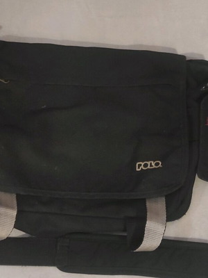 Σακίδιο ώμου ταχυδρόμου Polo μεταχειρισμένο, μαύρο