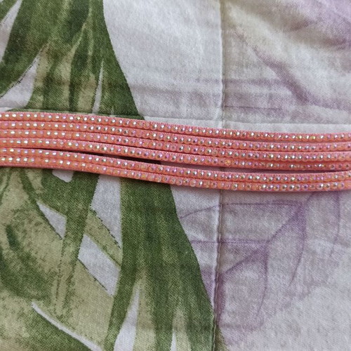 Pink bracelet new with rhinestones