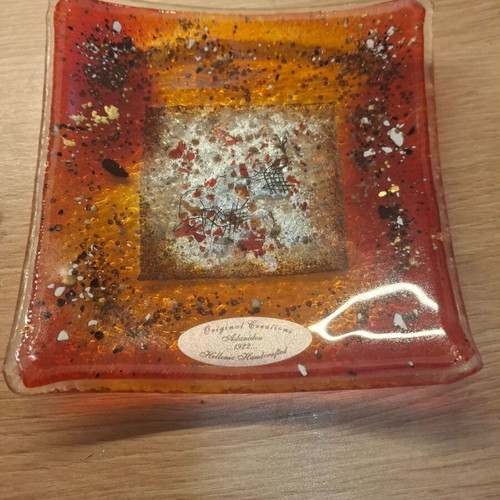 Glass candle holder like new