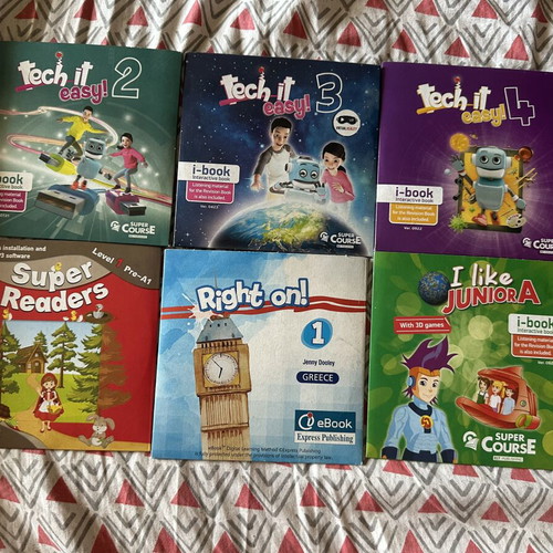 Educational CD/DVD set for learning English like new, 6 pieces
