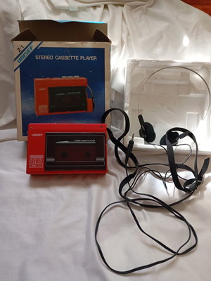 Vintage Walkman Unisef Stereo Z-1 cassette player used, for repair, complete set