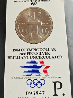 1984 United States Olympic Silver Dollar coin new