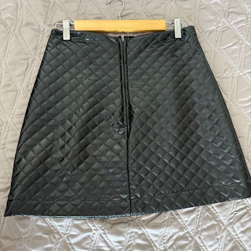 Leather skirt black, like new, size M 38 10